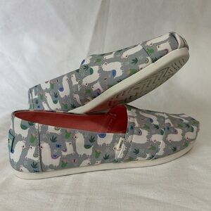 TOMS Llama Print Alpargatas | Brand New